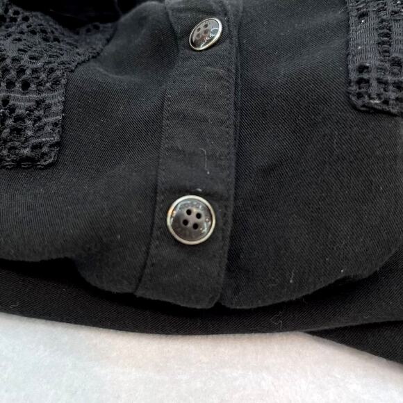 Harley Davidson tank top mesh lace accent woven black women XL - Picture 10 of 10